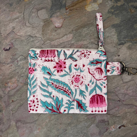 Quilted Tote Bag - Vivid Wildflowers
