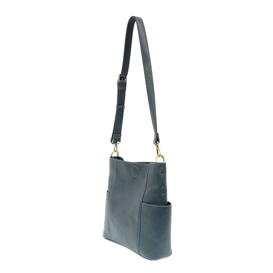 Dark Cyan Kayleigh Side Pocket Bucket Bag