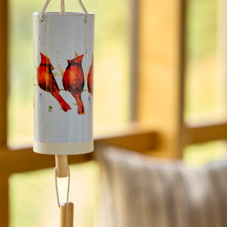 "Cardinals On a Wire" Windchime